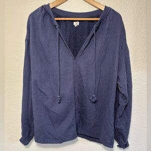 Aerie Easy Street Sweatshirt Washed Navy Size XS | relaxed fit | comfy | casual